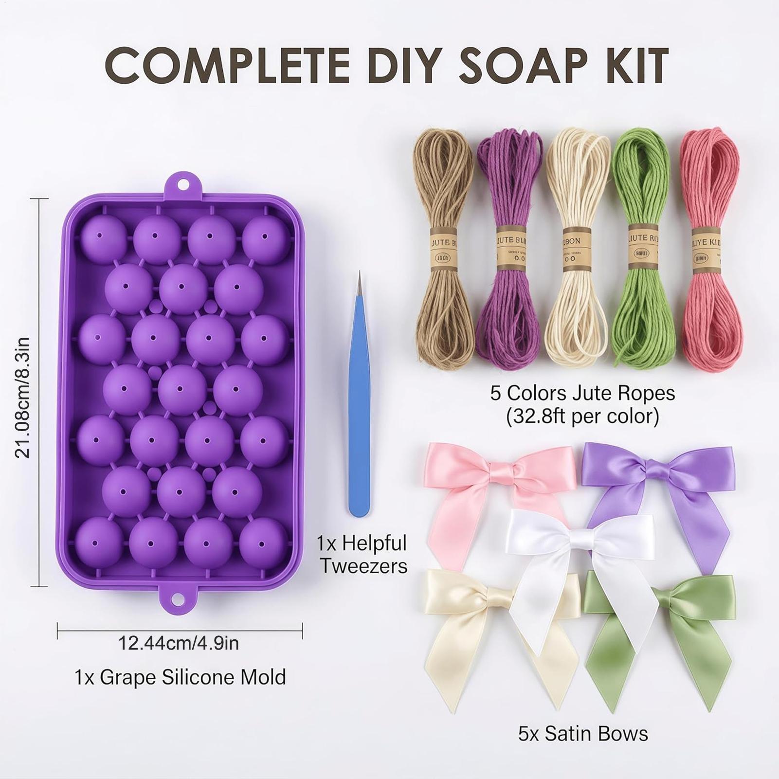 DIY Soap Making Kit Grape Soap - Soap Making Diy Kit 评论和价格