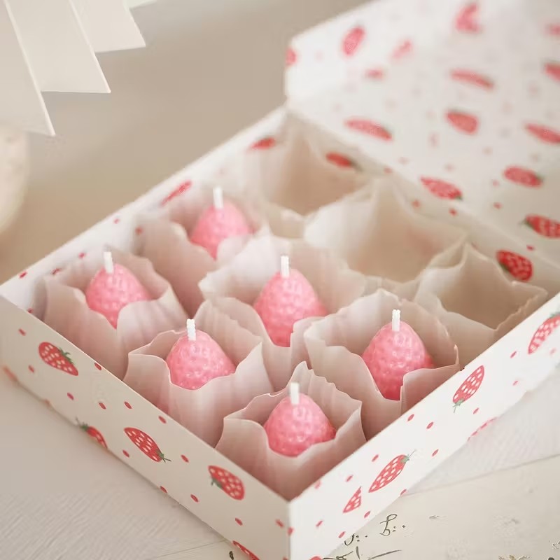 Strawberry Silicone Candle Mol - Soap Making Gifts 评论和价格