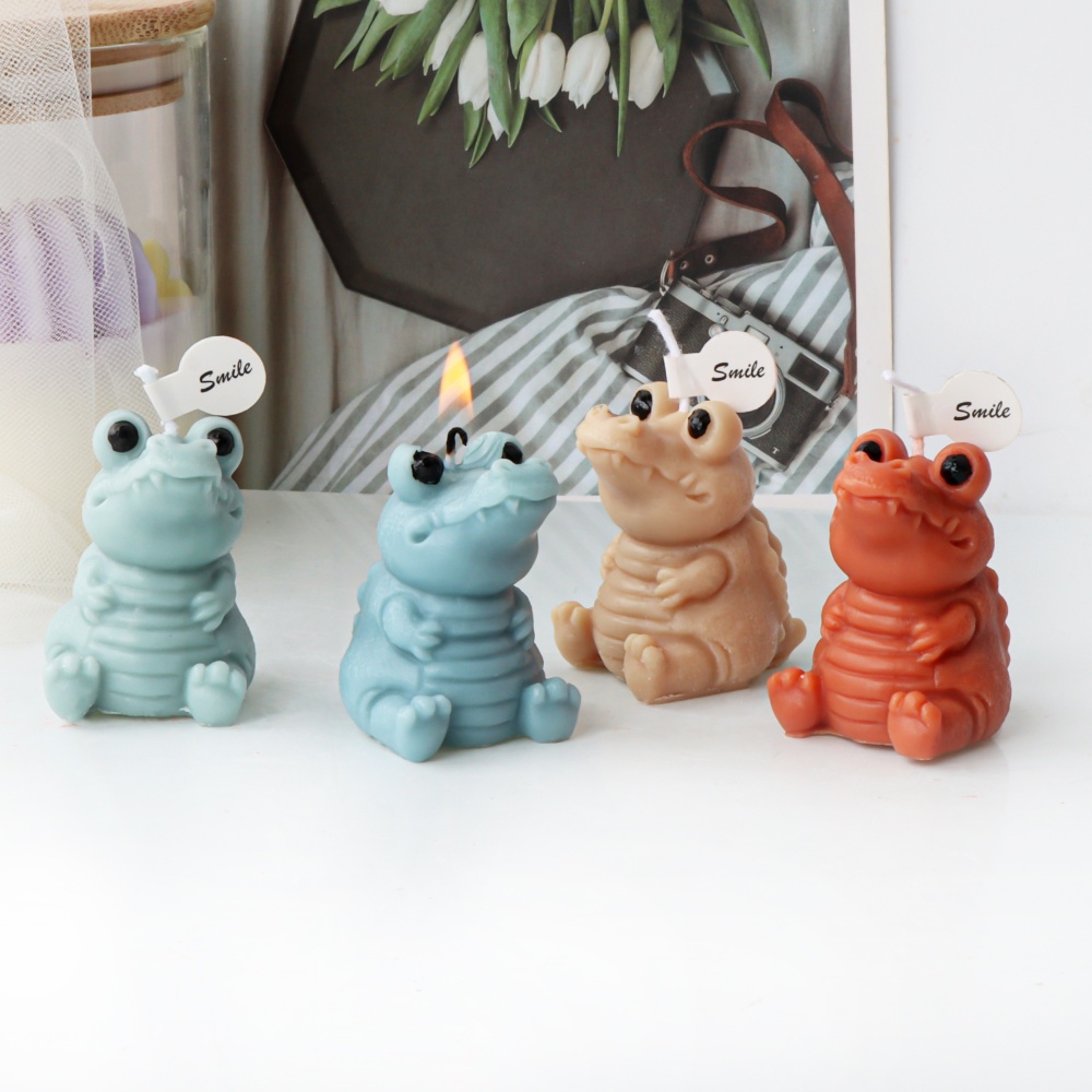 3D Cute Crocodile Candle Silic - Soap Making Gifts 评论和价格