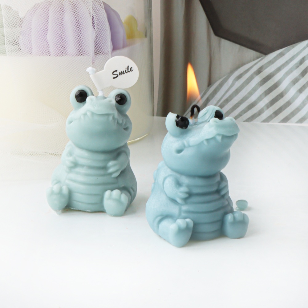 3D Cute Crocodile Candle Silic - Soap Making Gifts 评论和价格