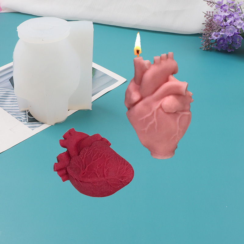 DIY Human Heart Silicone Candl - Soap Making Diy Kit 评论和价格