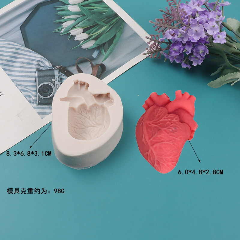 DIY Human Heart Silicone Candl - Soap Making Diy Kit 评论和价格
