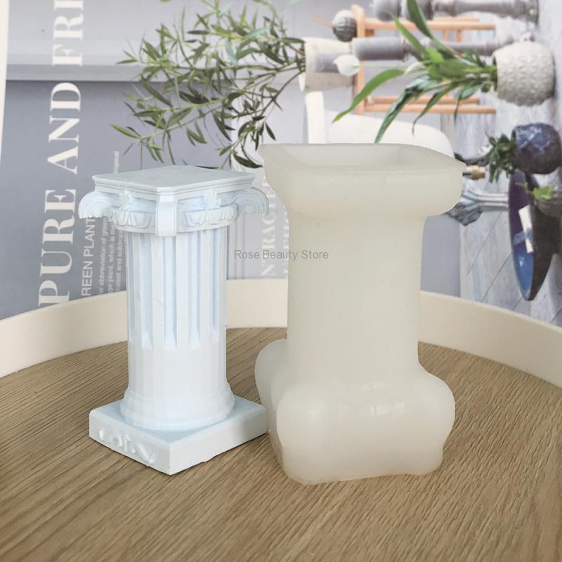 3D Roman Column Candle Silicon - Soap Making Gifts 评论和价格