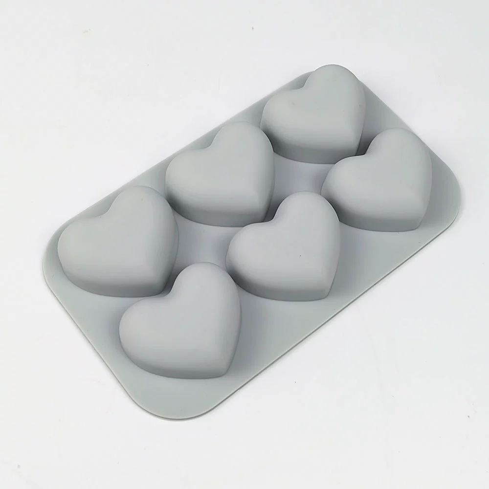 Heart Silicone Baking Mold 6 1 - Soap Making Gifts 评论和价格