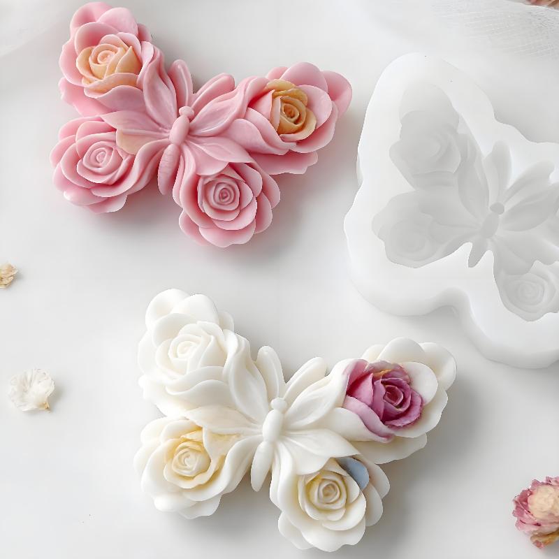 DIY Rose Butterfly Form Silico - Soap Making Ins 评论和价格