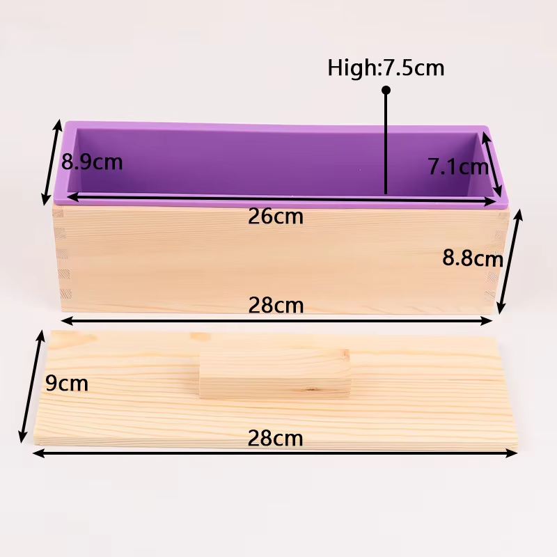 1200ml Rectangle Silicone Soap - Soap Making Kit For Beginners 评论和价格